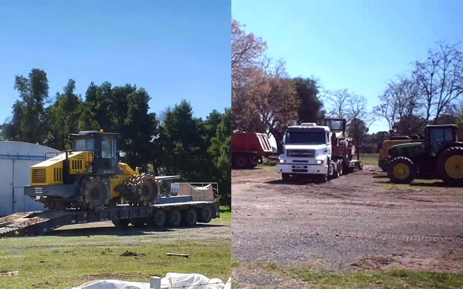 Denuncian que se llevaron las máquinas de una obra iniciada en julio por Macri en Las Flores