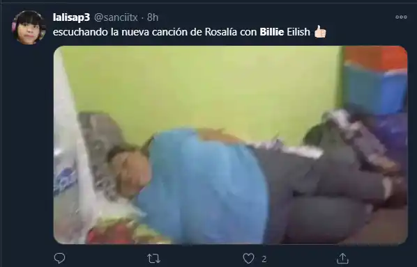 Algunos no le perdonaron el sonido al tema de Billie Eilish y Rosalía. Foto: Twitter