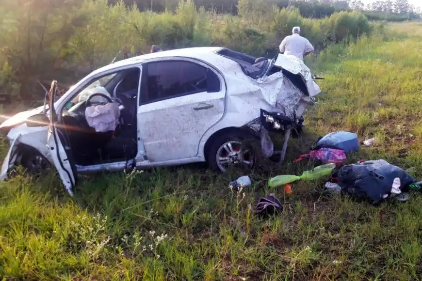 Impactante vuelco en la Autovía Artigas: una nena de 6 años sufrió lesiones graves