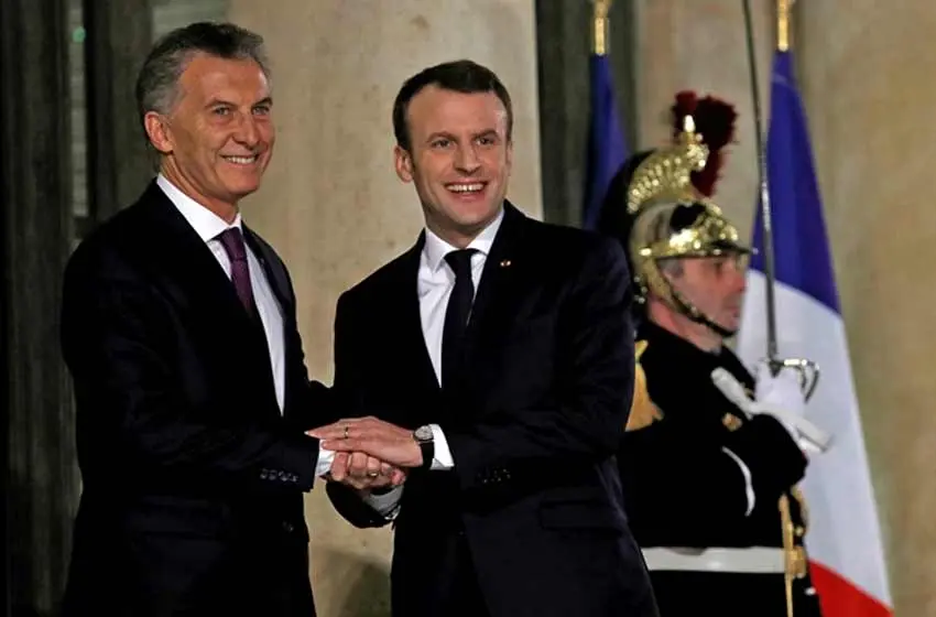 Macri destacó el apoyo de su par francés Emmanuel Macron