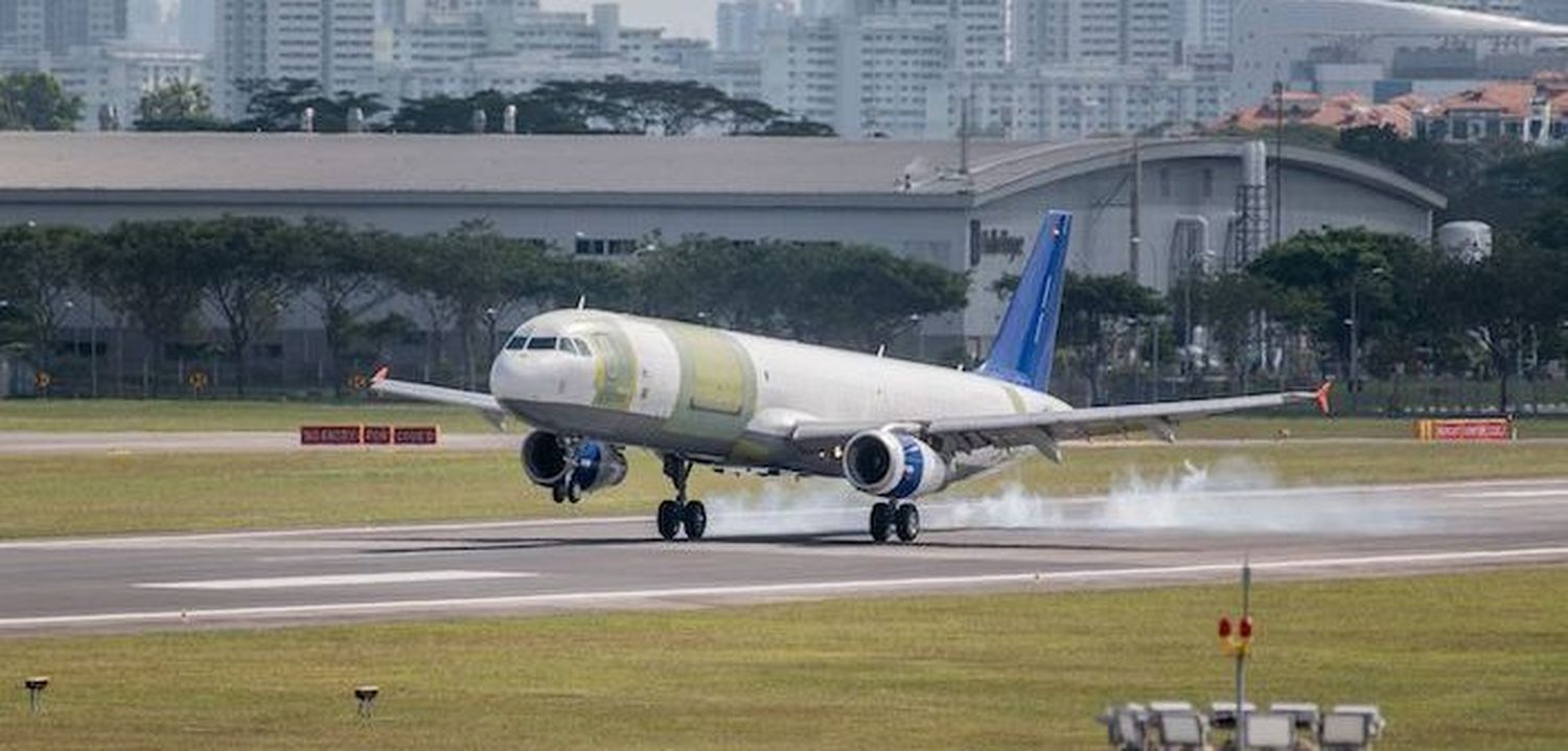 First Airbus A321 P2F for Global Crossing Airlines begins its conversion