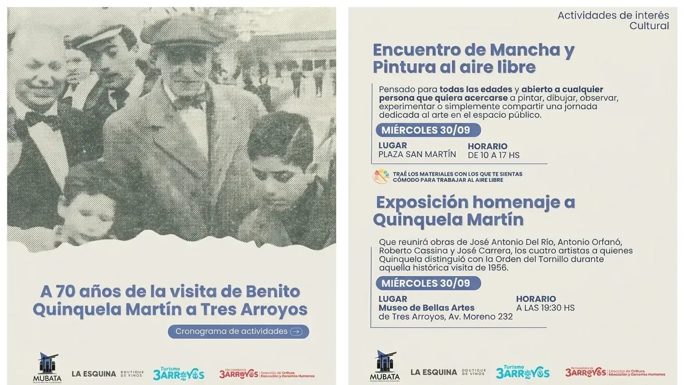 Flyers extraídos de las redes del MUBATA