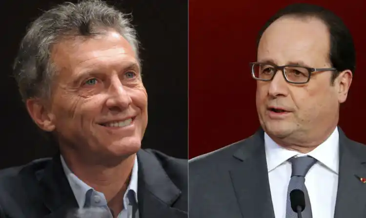 Macri recibe el miércoles a Hollande