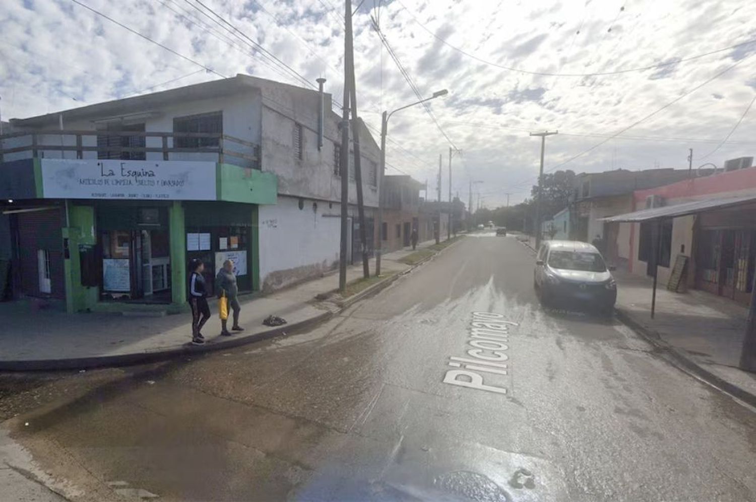 Pilcomayo y Avenida de Mayo, la esquina donde ocurrió el hecho