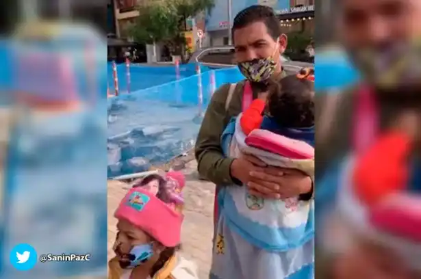 VIRAL: video donde discriminan a padre y sus hijas venezolanas en Bogotá