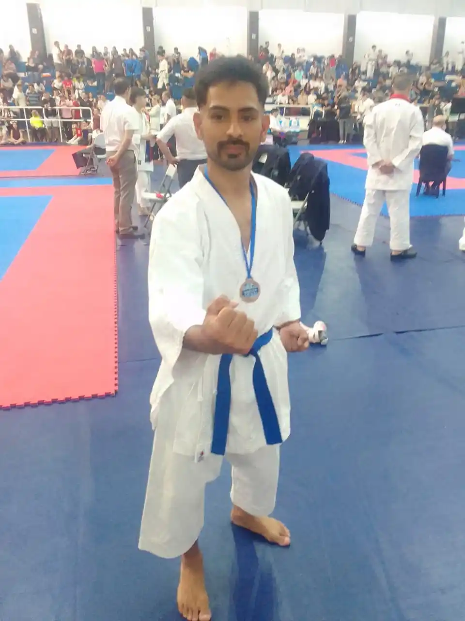 Medallista de bronce. Sebastián Gauna