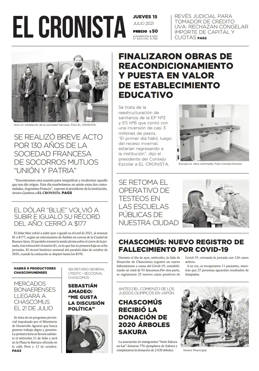 Tapa 15 de julio 2021