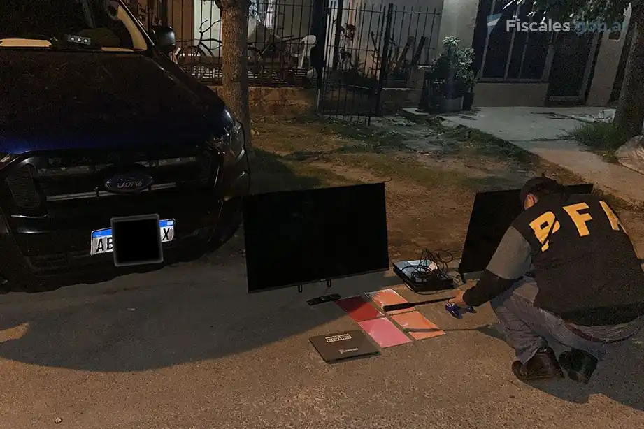 Los allanamientos fueron encabezados por Policía Federal. Foto: Ministerio Público Fiscal.