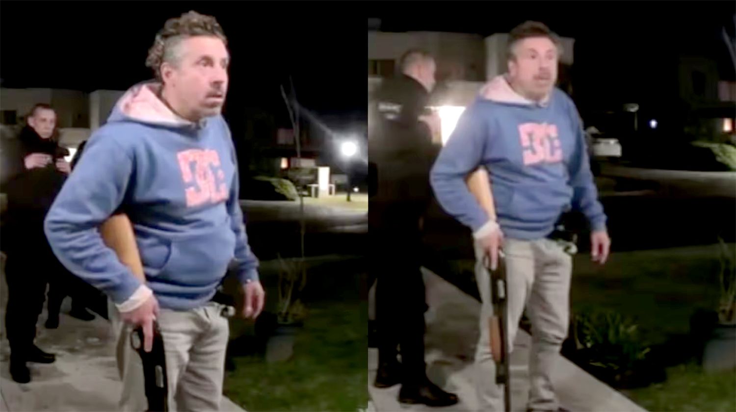 El hombre amenazó a la mamá de uno de los adolescentes que había participado de la broma. (Foto: captura de video).