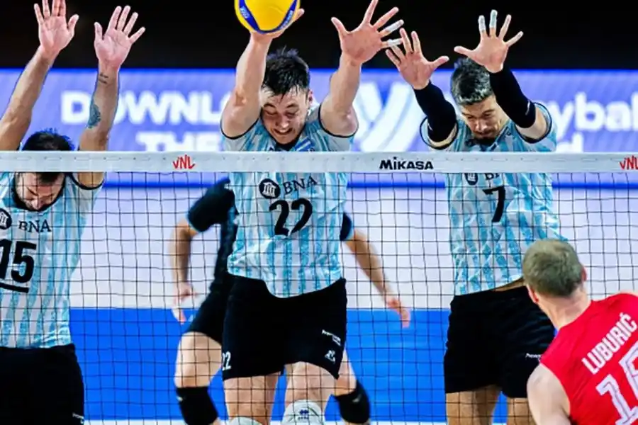 Triunfazo de Argentina ante Serbia en la Liga de las Naciones de Voley