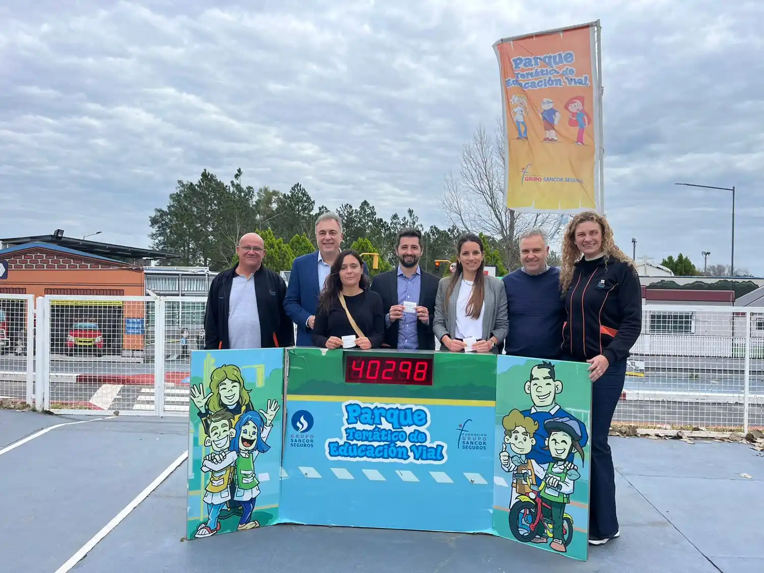 Castellano y concejales del PJ visitaron el Parque Vial de Sunchales