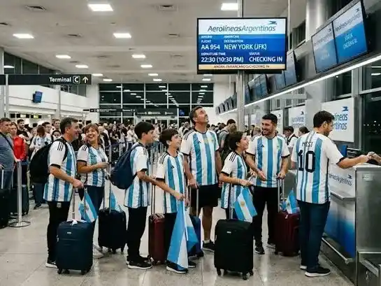 aeropuerto hinchas argentinos