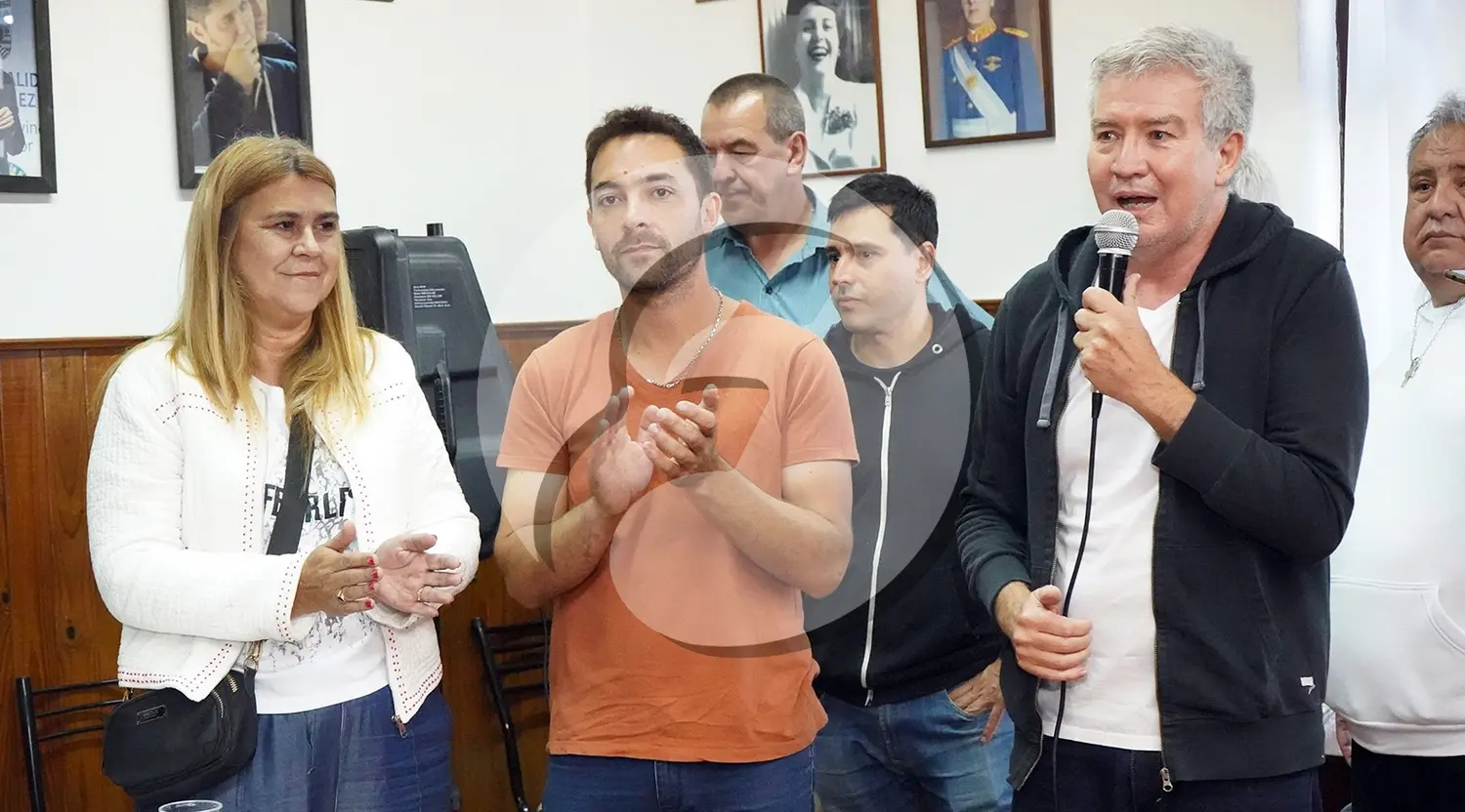 Mensaje. Dio Marcelo Rivero en la sede del partido