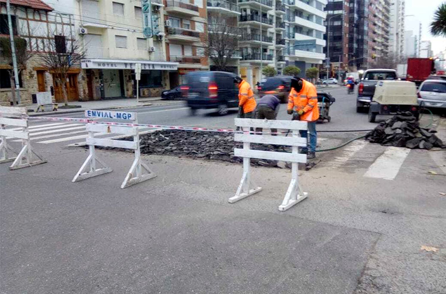 Cortes en Mar del Plata por obras en la calle