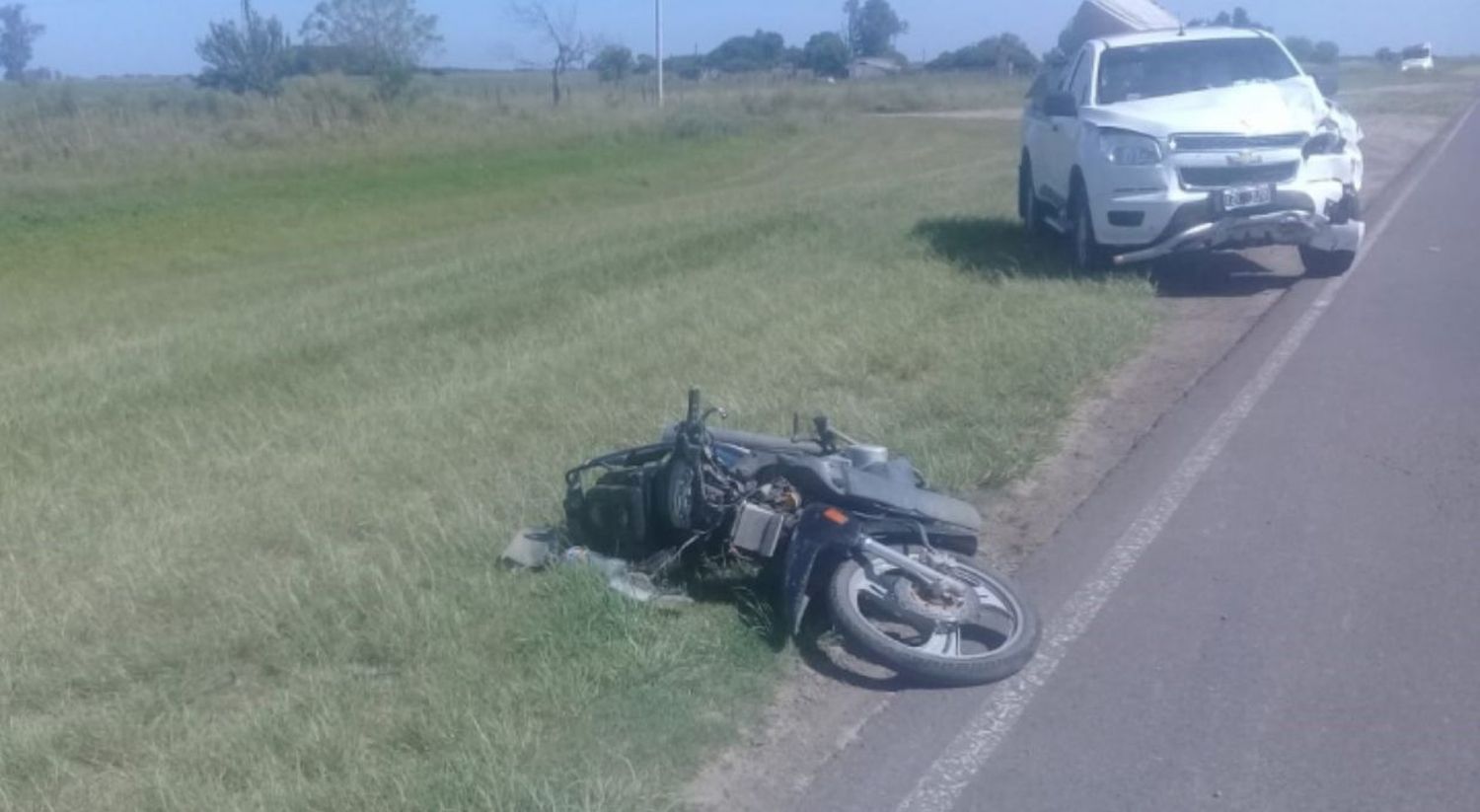 Choque fatal en la Ruta Provincial N° 1. La víctima es un niño