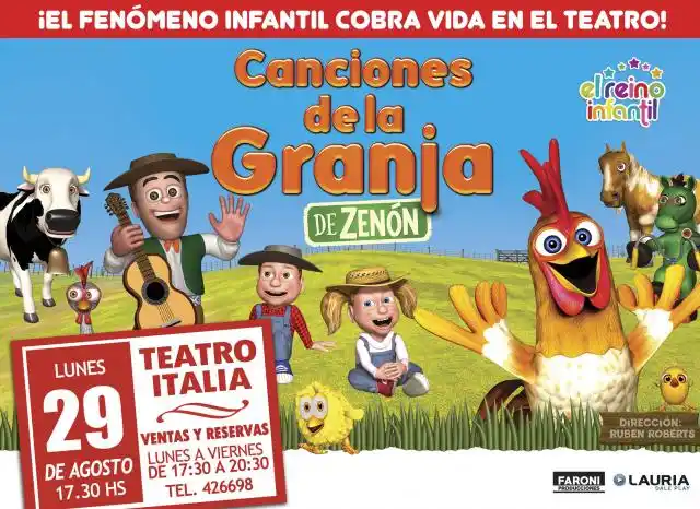 "Canciones de la granja” en el Teatro Italia
