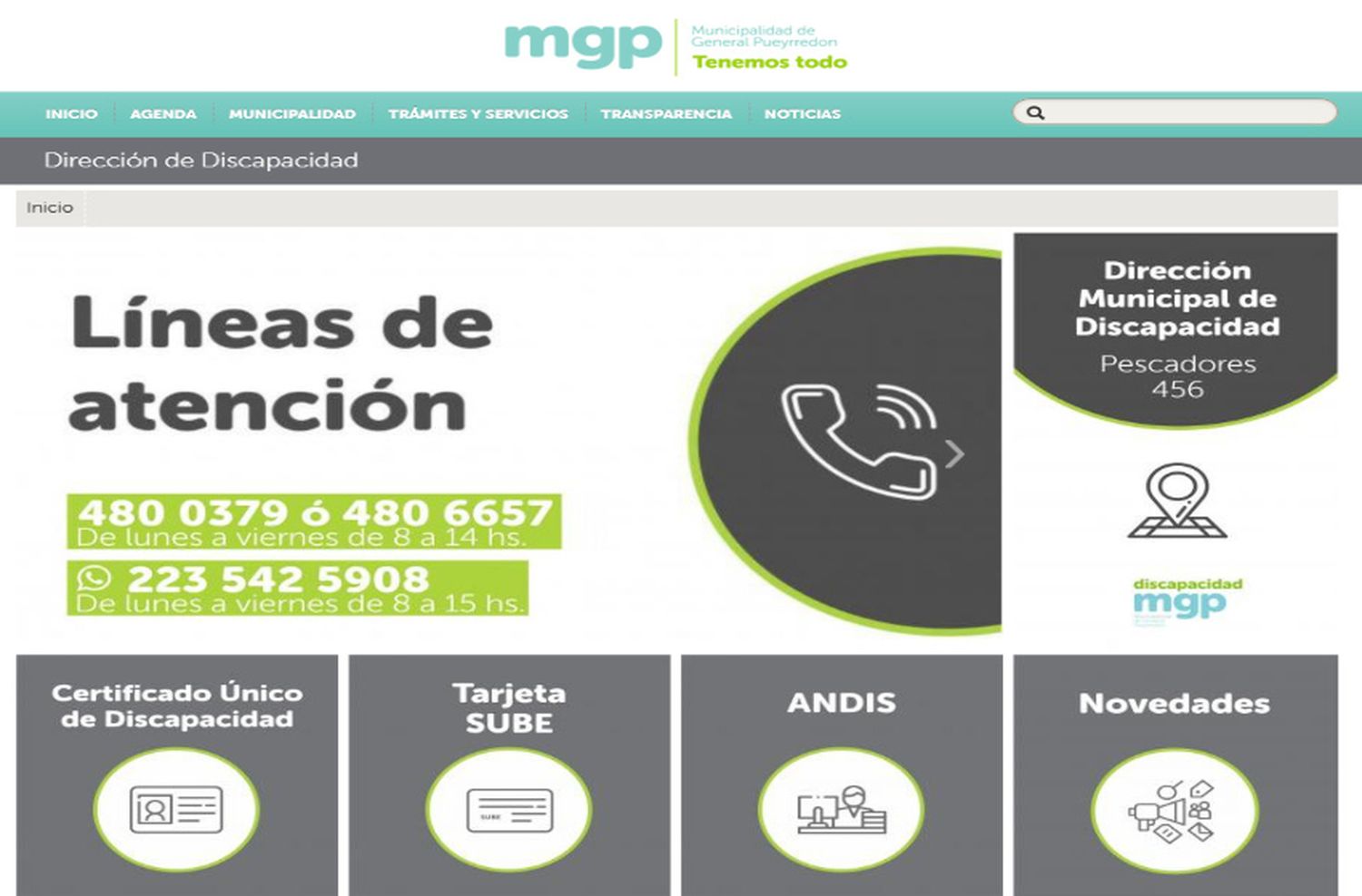 En lo que va de 2021, se realizaron más de 4000 trámites de Discapacidad a través del sitio web municipal