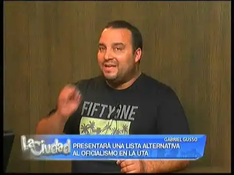 Gabriel Gusso, titular de la lista opositora en la UTA