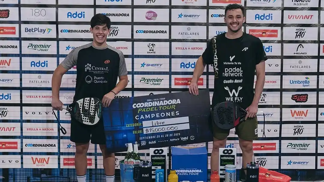Francisco Maier y Felipe Calleja fueron campeones en Medellín