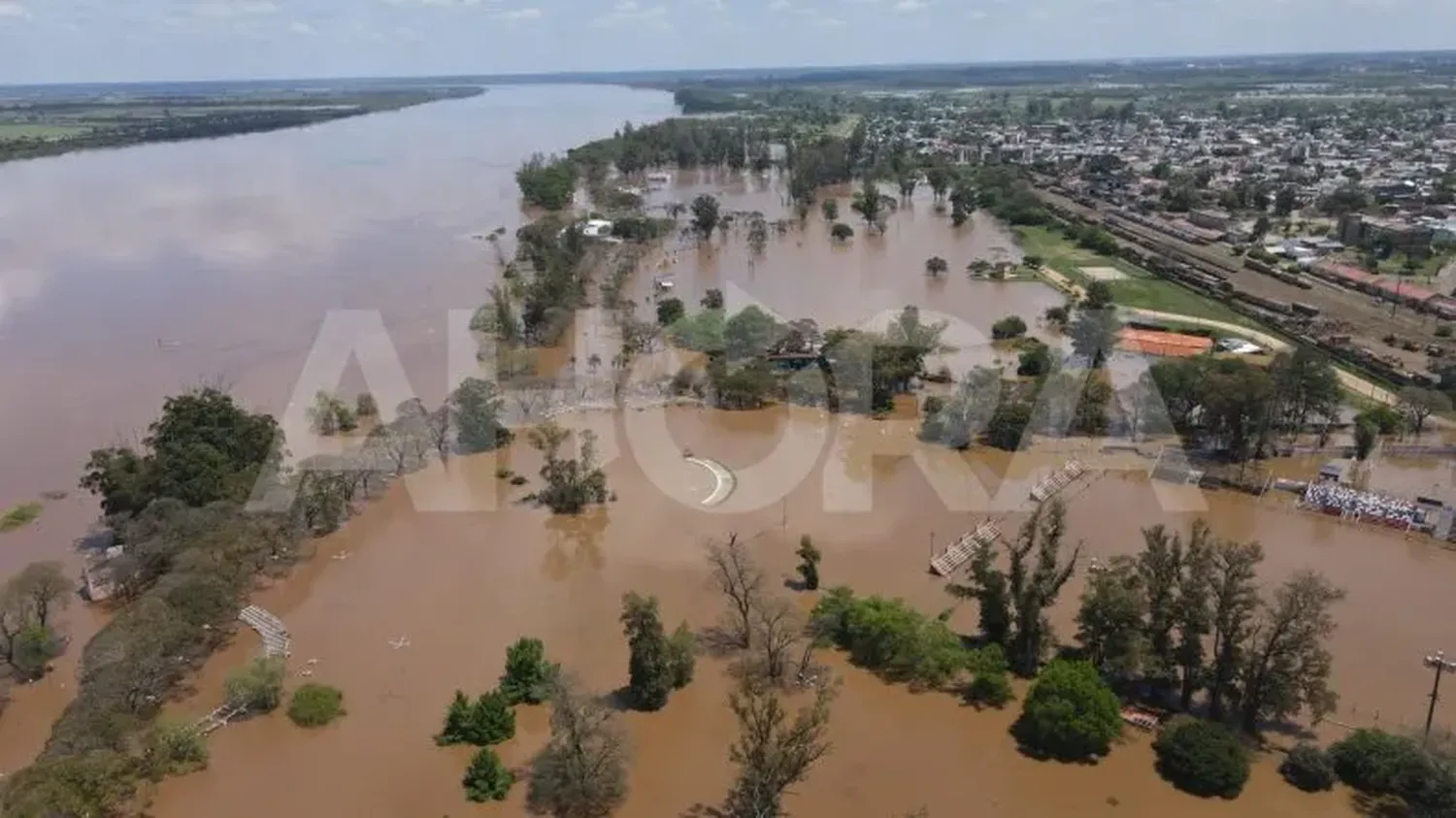 Río Uruguay, en alarma: prevén 278 mm en la cuenca alta