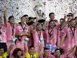 Inter Miami festeja la obtención del título de la MLS.
