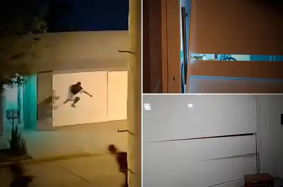 VIDEO | Vandalismo en barrio Sarmiento: jóvenes destrozaron un portón “por diversión”