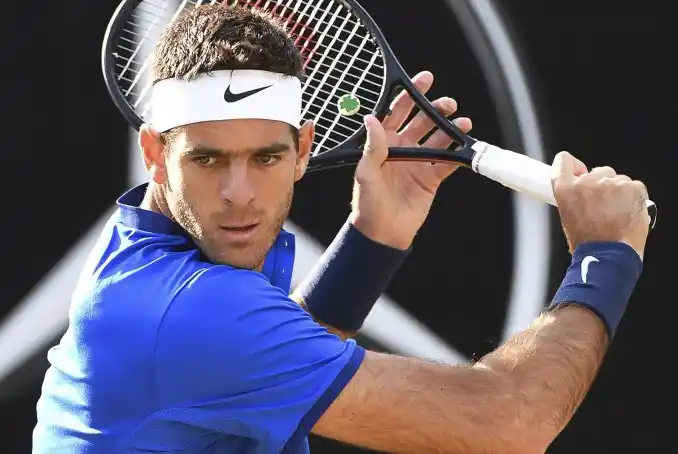 Del Potro le ganó a Stephane Robert en Wimbledon 