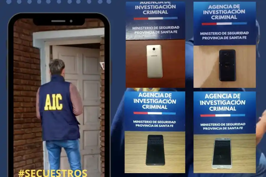 Gran labor de la AIC: recuperaron varios celulares en Rafaela y la región