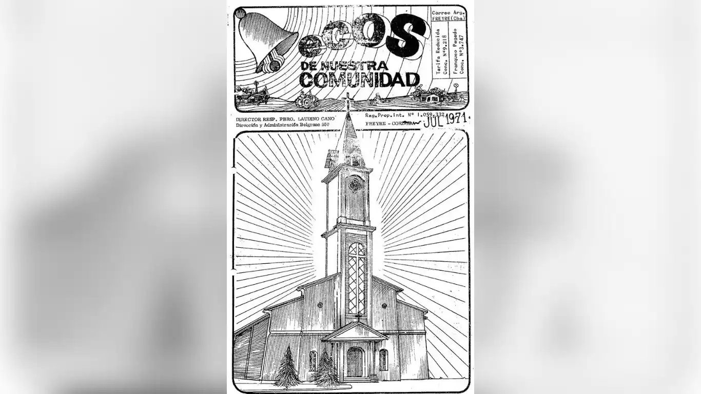 Portada de “Ecos de nuestra comunidad”, de julio 1971. (Foto: Archivo Gráfico y Museo Histórico)