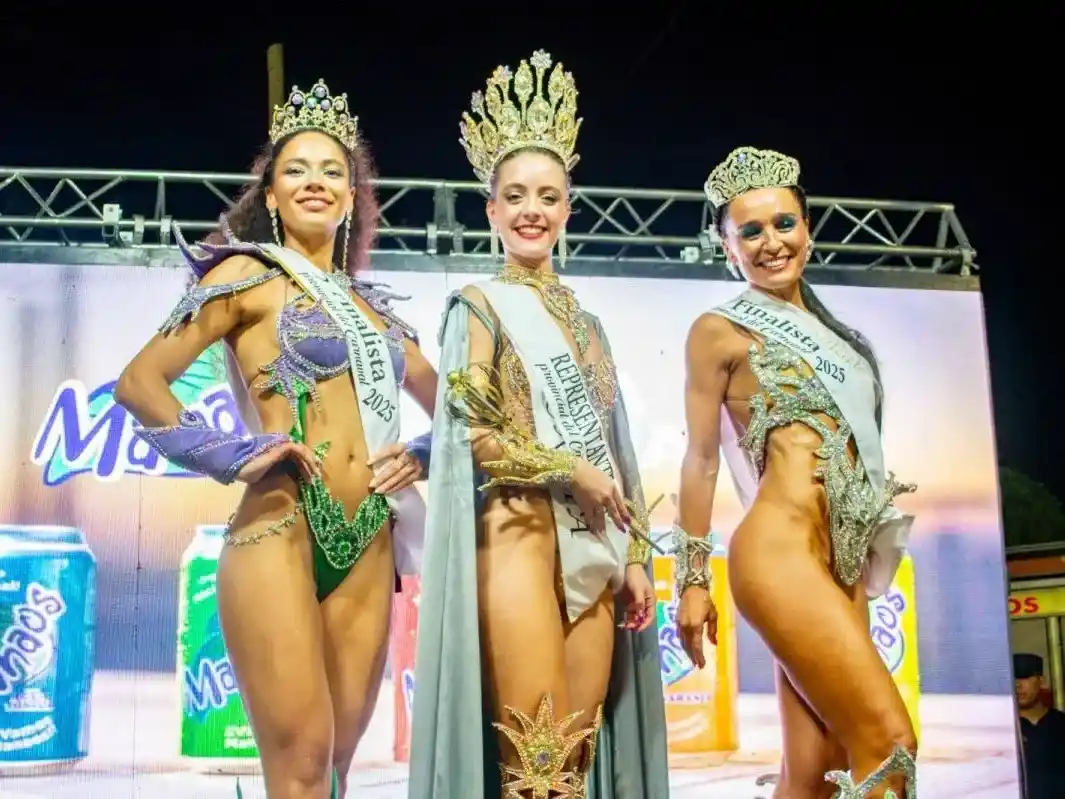 Marcelina Carbone, primera finalista en la elección de la Representante Provincial del Carnaval