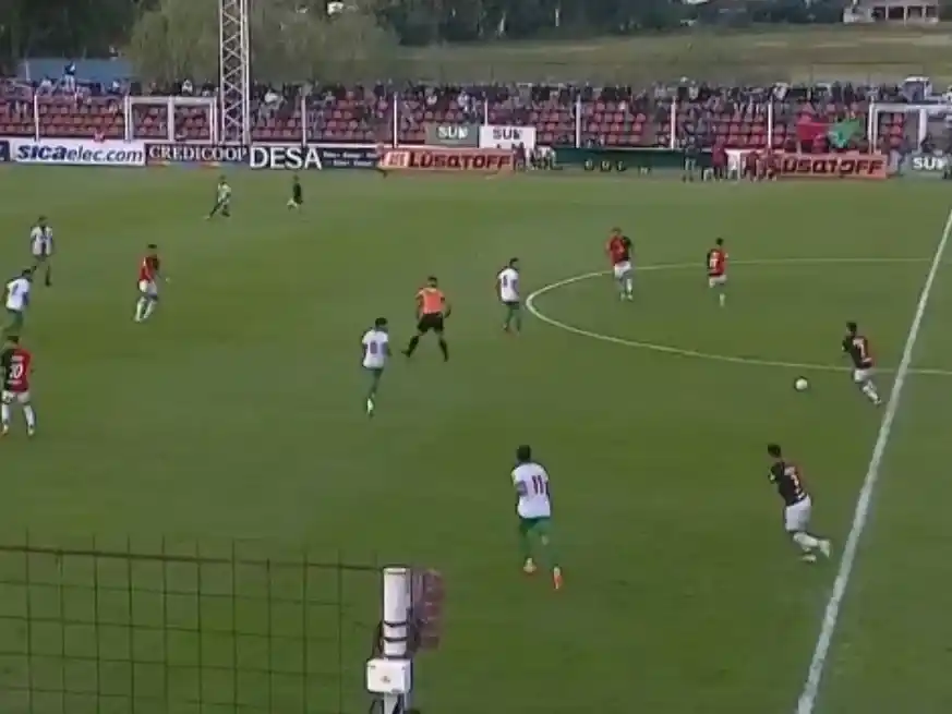 El Sabalero cayó 2 a 1 con Agropecuario.Foot: Captuta de pantalla TyC Sports