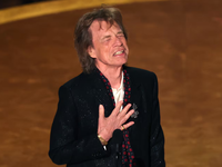 Mick Jagger sorprendió en los Premios Oscar
