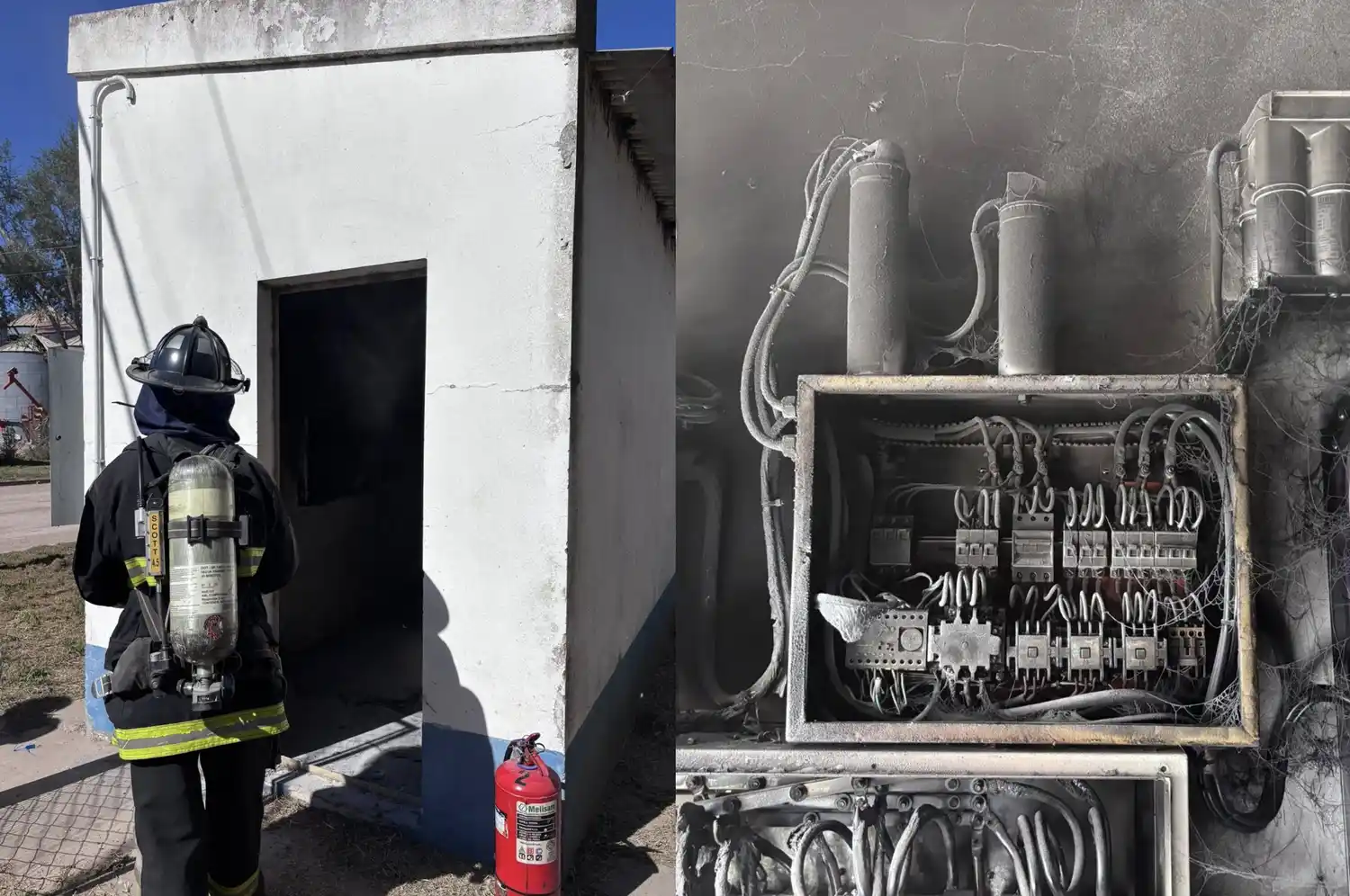 Controlaron un principio de incendio en una planta acopiadora de cereales en María Juana - 2