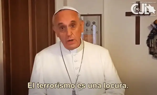 El mensaje del Papa: "El terrorismo es una locura, sólo sabe matar"