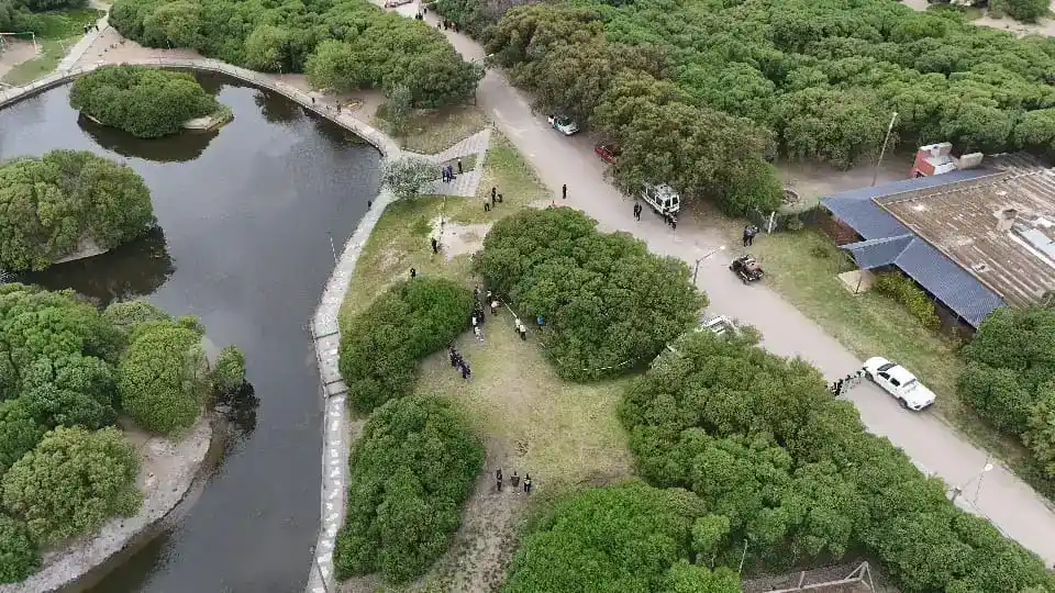 Lugar donde hallaron el cuerpo de Débora Bulacio