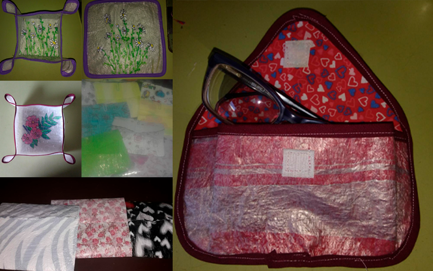 El taller textil de Cuidadores de la Casa Común recibe donaciones de bolsas plásticas y sachet