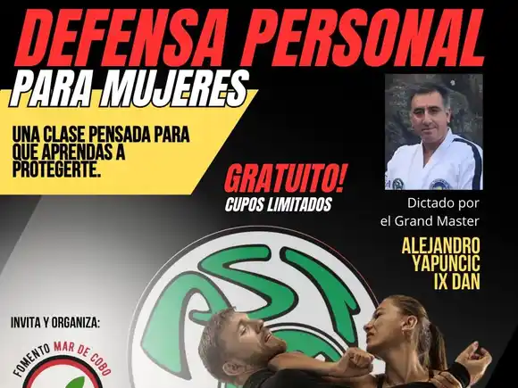 Yapuncic brindará un curso de defensa personal en Mar de Cobo