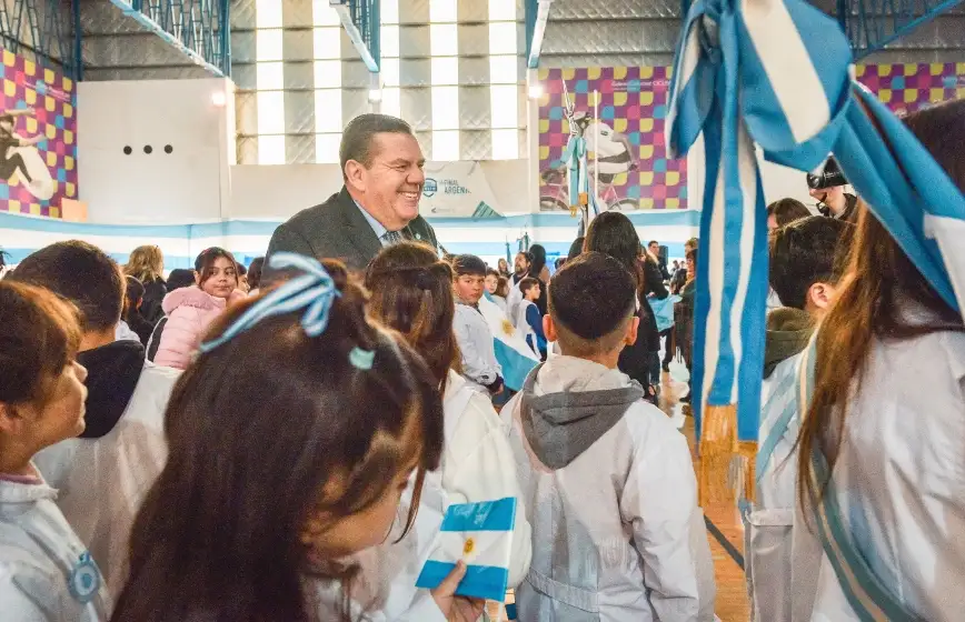 Montenegro encabezó el acto en el Polideportivo colinas de Peralta Ramos