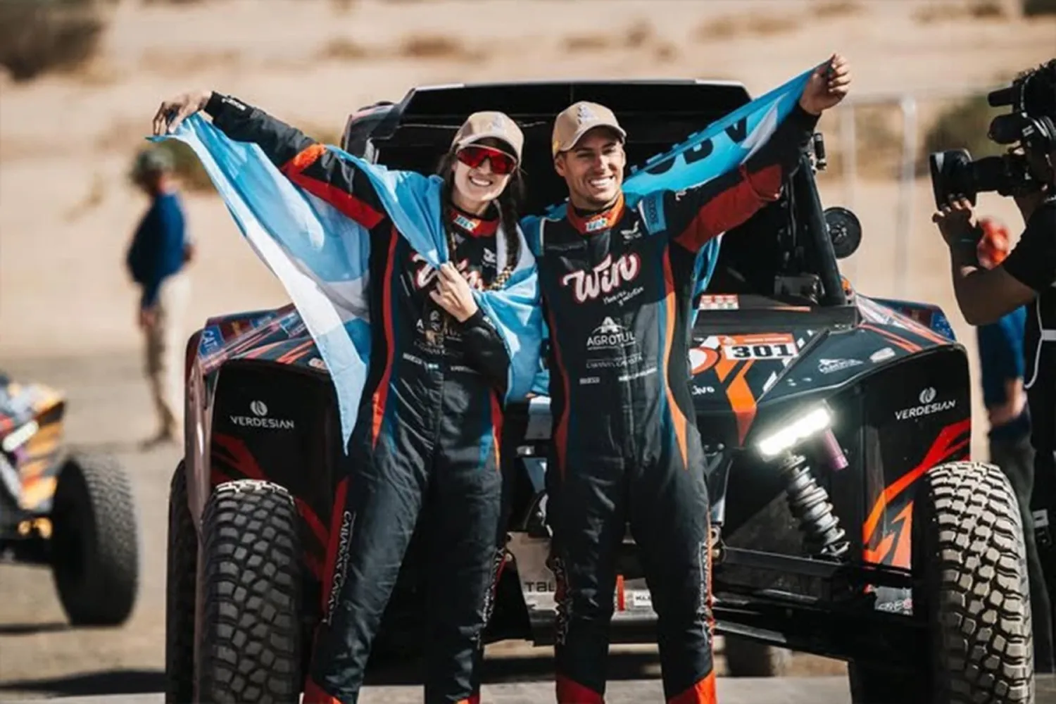 Dakar: los argentinos Nicolás Cavigliasso y Valentina Pertegarini se consagraron campeones