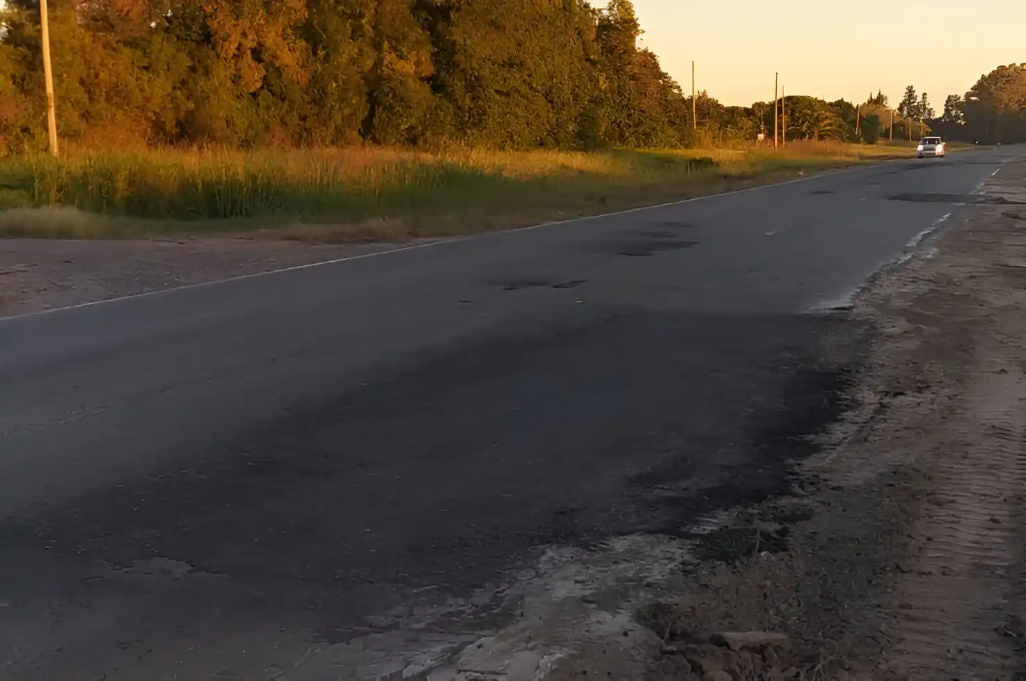 Vialidad provincial tapó los baches de la deteriorada ruta 1001