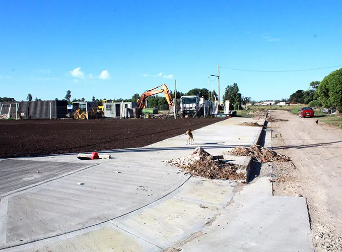 Avanzan las obras en el barrio Los Malvones