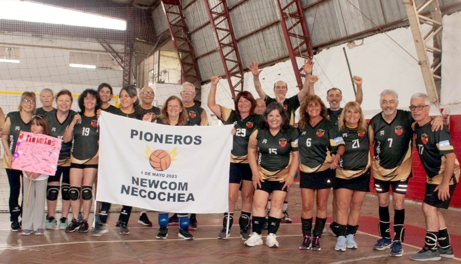 Equipo. Pioneros Necochea Quequén, anfitrión del encuentro de newcom