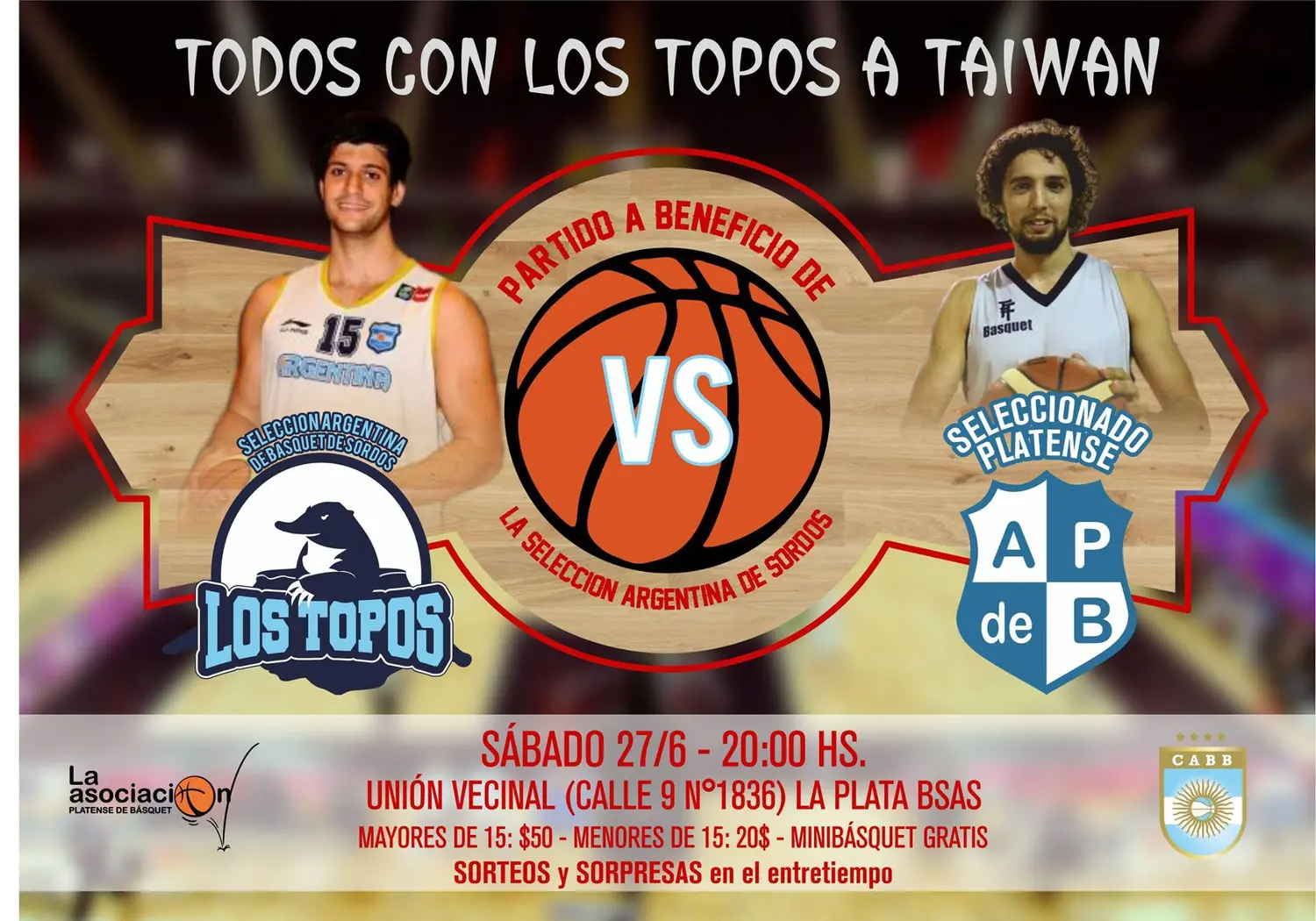 La Selección Nacional de Básquet de Sordos jugará contra un combinado platense para recaudar fondos
