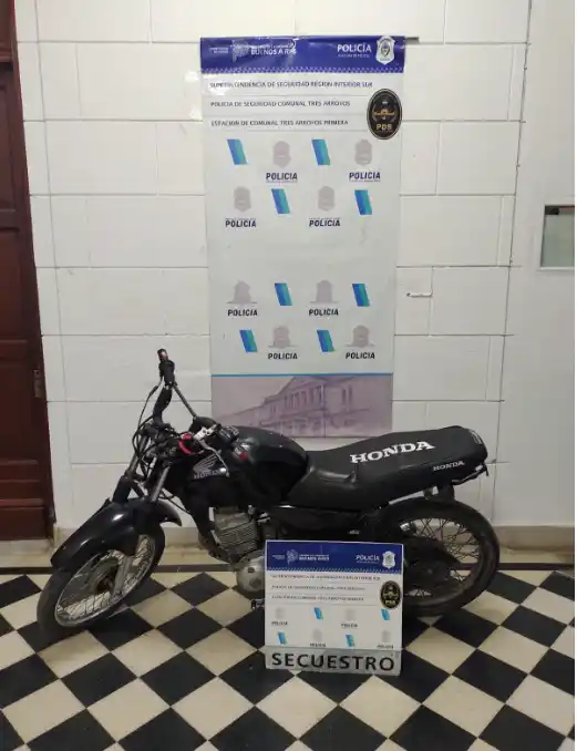 Recuperaron una motocicleta con pedido de secuestro de La Matanza