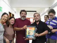 Fabián Peccín participó en la presentación de la Lista 1 de AGMER ante el CGE