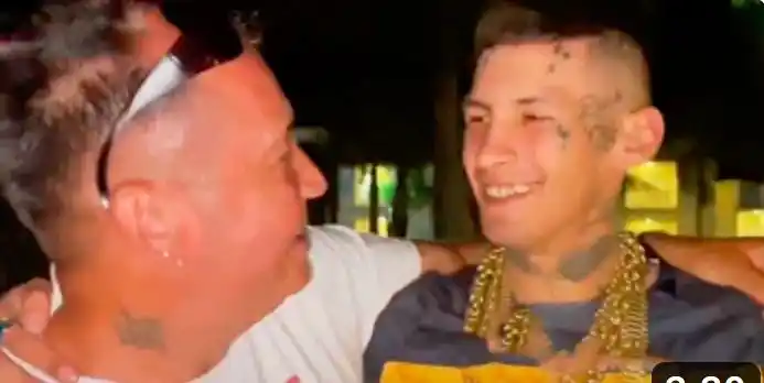 Tras 17 años, L-Gante se rencontró con su papá en Gualeguaychú