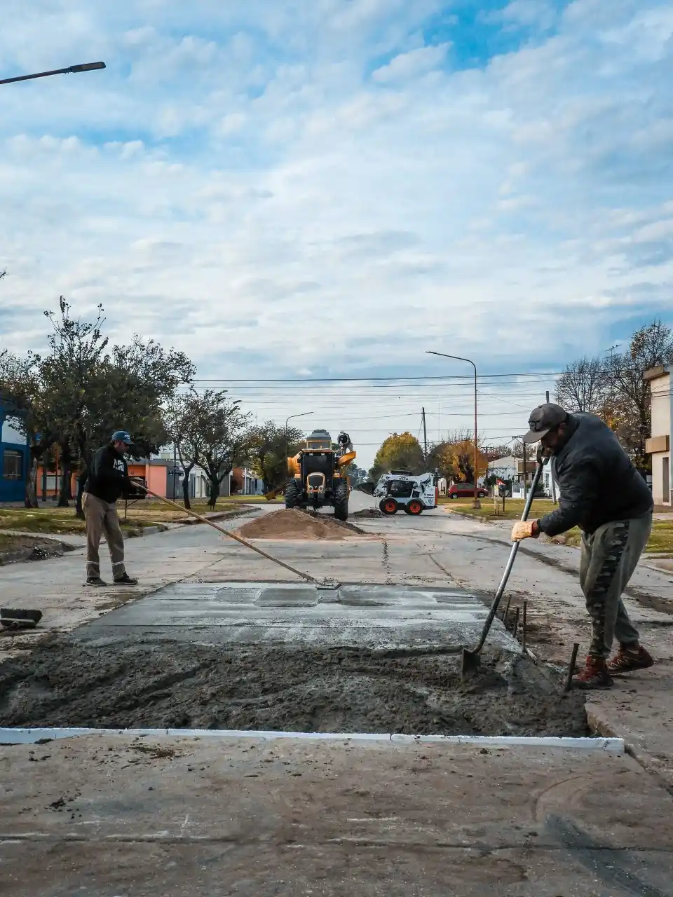 Teodelina avanza en el recambio de paños de hormigón