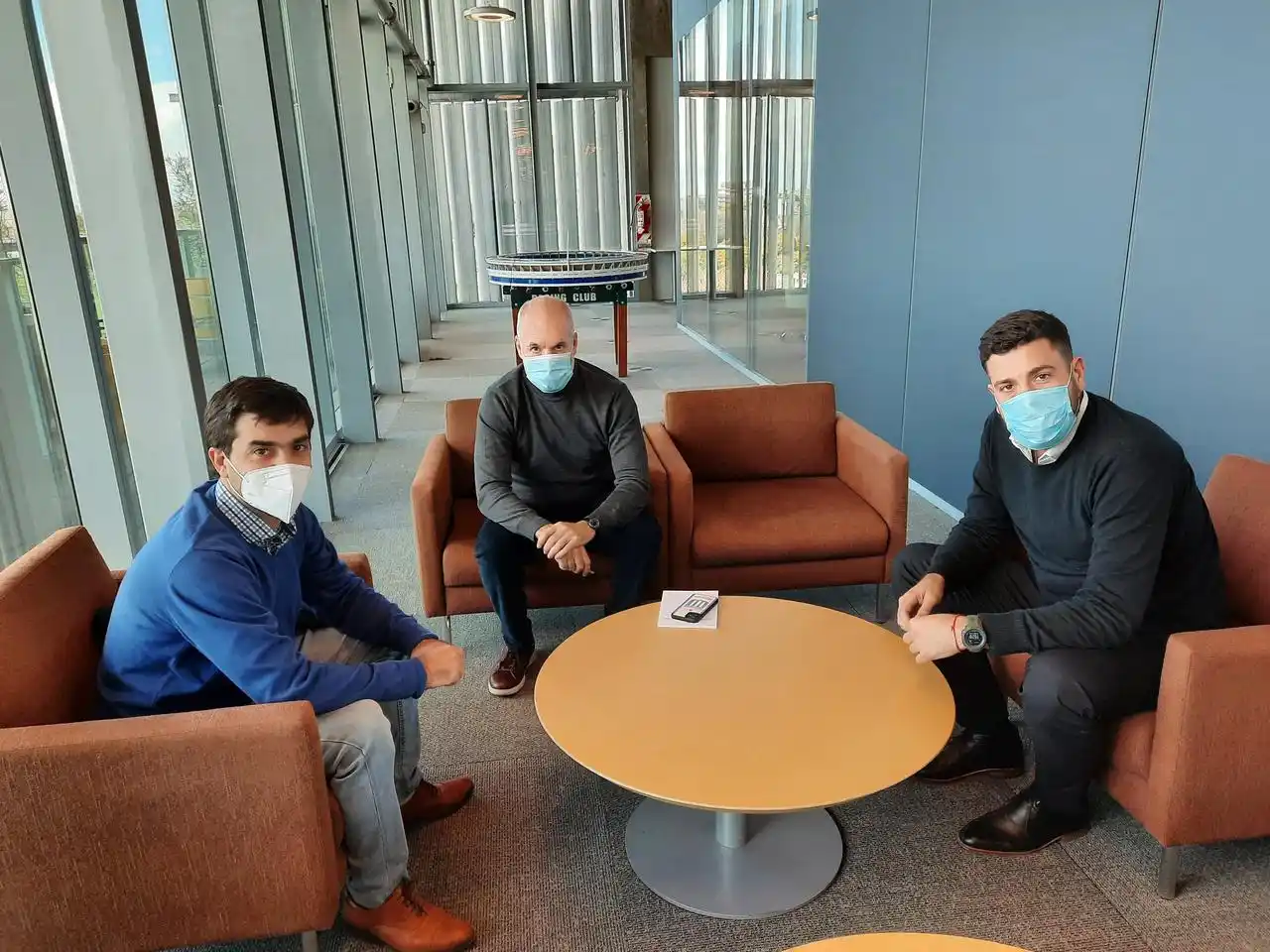 Bruno Sarubi, intendente de La Paz, se reunió con Horacio Rodríguez Larreta