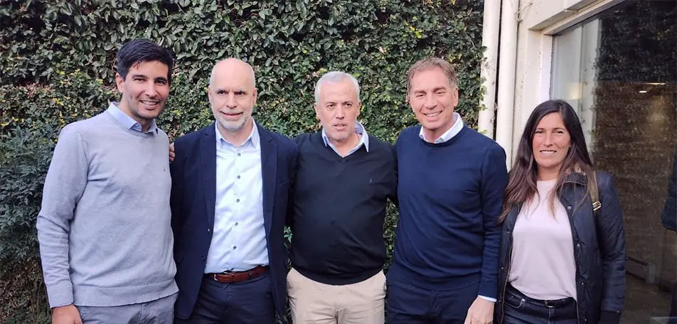 Migueles junto a Larreta y Santilli en Tandil