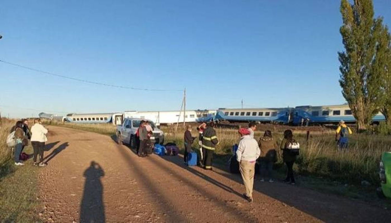 Descarriló un tren con 400  pasajeros en Olavarría